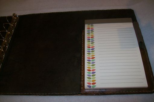 Custom Made Custom Leather Business Checkbook Cover With Business Name