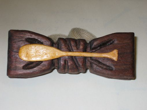 Custom Made Bow Tie - Canoe Paddle In Wood