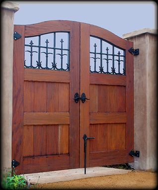Custom Made Exterior Wood Gates