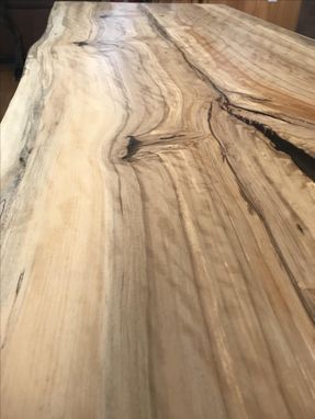Custom Made Live Edge Figured Gum Coffee Table