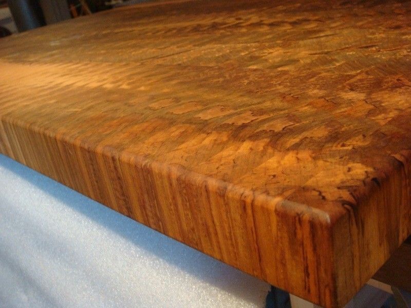 Maple butcher store block table