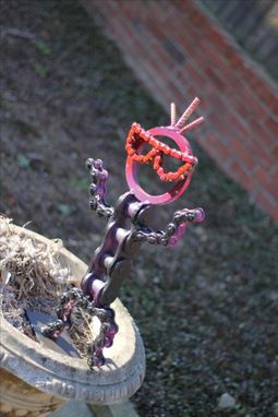 Custom Made Handmade Chain Art Metal Sculpture