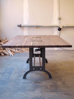 Custom Made Vintage Industrial Conference Table Or Dinning Table