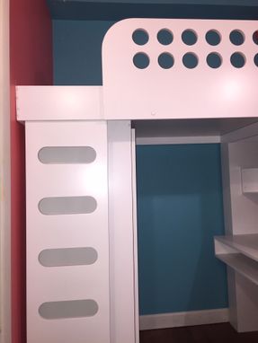 Custom Made Loft Bed With Wardrobe And Desk .