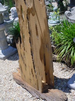 Custom Made Louisiana Sinker Cypress Floor Lamp Wooden One Of A Kind