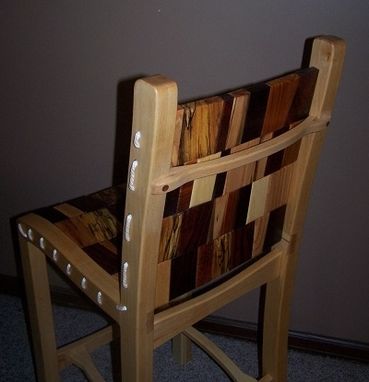 Custom Made Bar Chair - Rope And Block