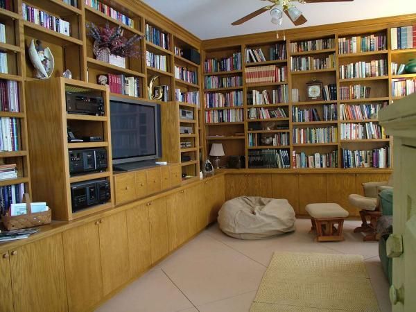 Handmade Tv  Room  And Library  by Aj Designs CustomMade com