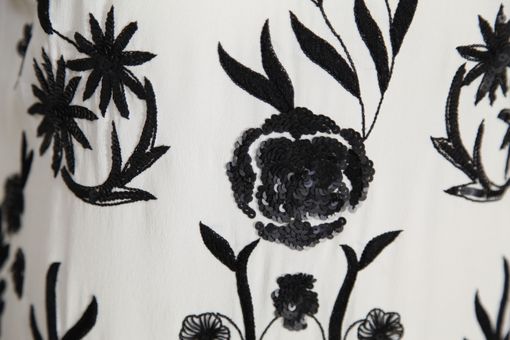 Custom Made Embroidered Silk Tunic