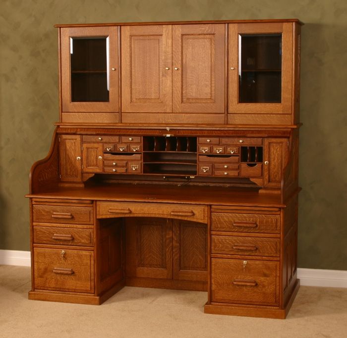 Large Modern Oak Desk, Computer Table, Bureau With Black Drawers, Oak Wood,  Mid Century Modern, Customized Size and Finish 