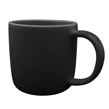 Custom Made Regular Matte Porcelain Usa Made Mug- Black