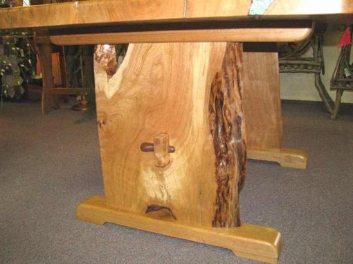 Custom Made Slab-Style, Natural Edge Cherry Dining Table