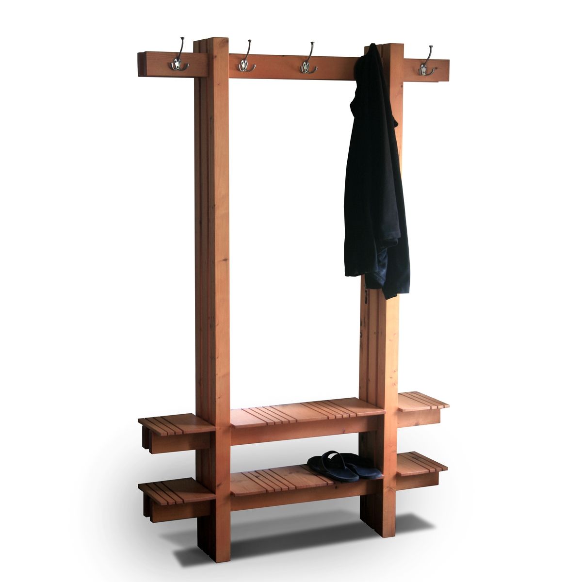 Outdoor coat shop rack