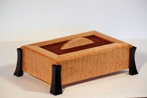 Hand Made Curly Maple Jewelry Box by Custom Time Pieces ...