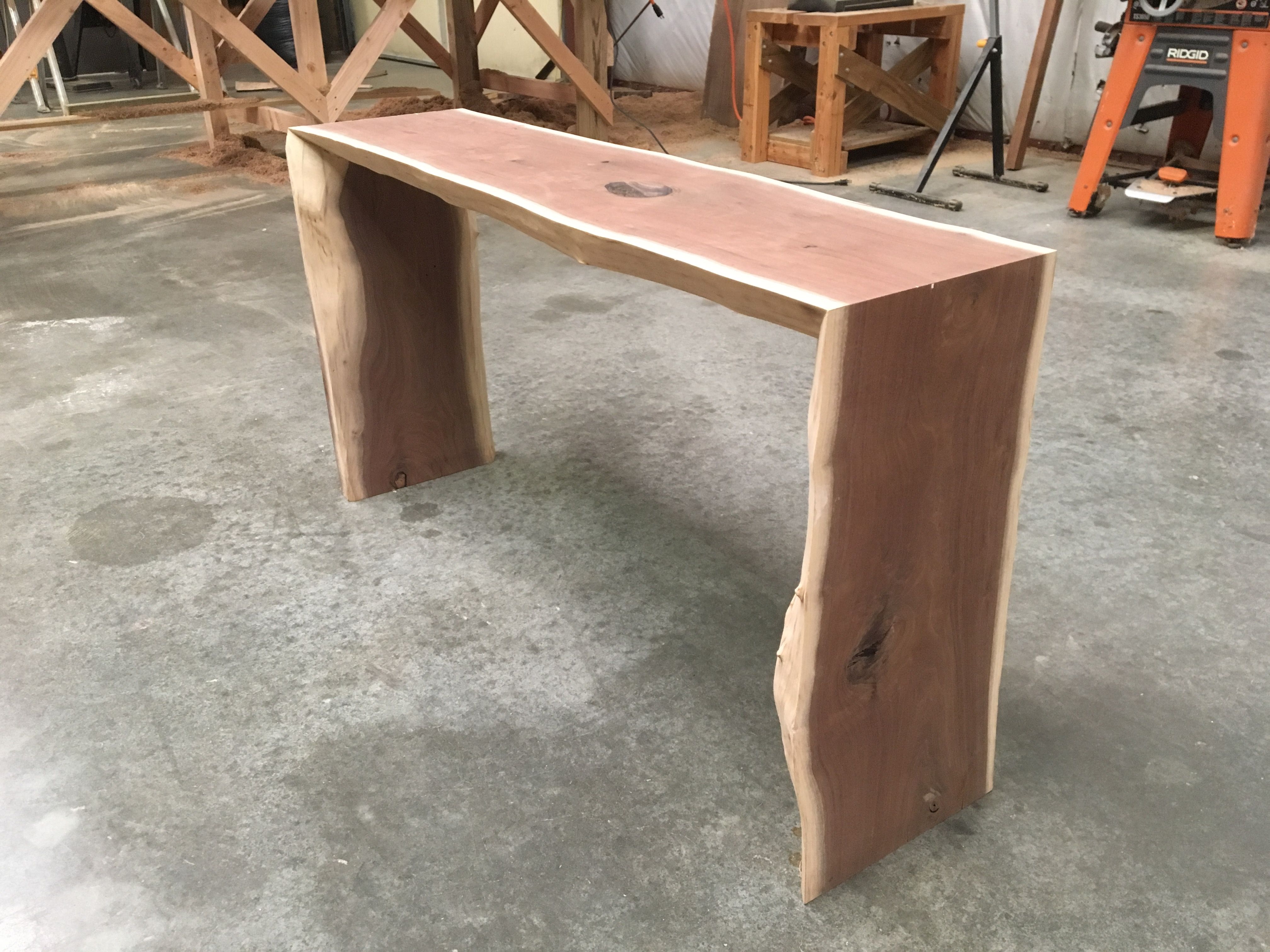 How to make a live edge waterfall coffee table