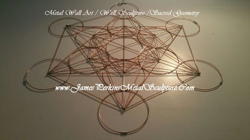 Custom Made Geometric Metal Wall Sculpture / Metal Wall Art / Copper Wall Art