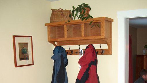 Custom Made Entry Bench & Cubbies -- Shaker/Craftsman Style