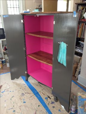 Custom Made Painted Maple Lingerie Cabinet