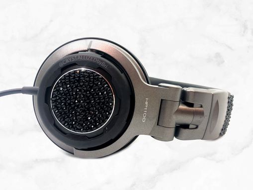 Custom Made Custom Crystallized Headphones Dj Music Beats Bling Genuine European Crystals Bedazzled