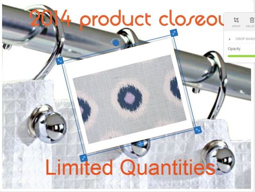 Custom Made Custom Shower Curtain -- Standard Size 72'' X 72"
