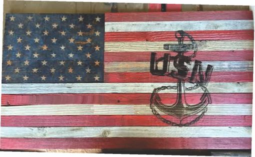Custom Made Rustic Distressed American Flag