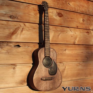 Custom Made Cremation Urn Ceramic Wall Sculpture- Large Guitar Art - Unique Personalized Decorative Funeral Urns