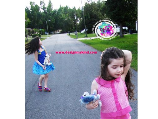 Custom Made Gingham Toddlers & Girls Boutique Blouse & Skirt Set Or Separates