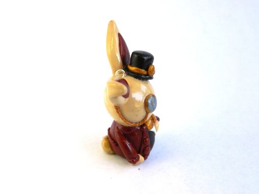 Custom Made Steampunk Gentlman Rabbit Necklace Pendant