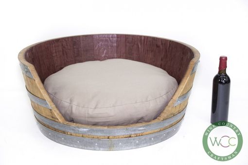 Custom Made Wine Barrel Pet Bed - Torpor -  Made From Reclaimed California Wine Barrels