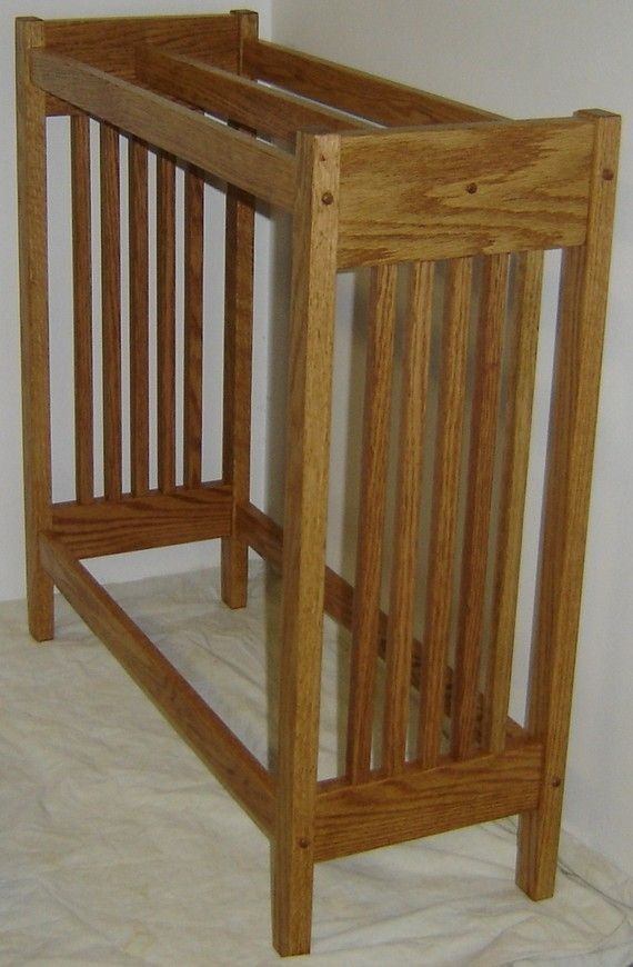 Hand Crafted New Solid Oak Wood Mission Style Quilt Rack ...