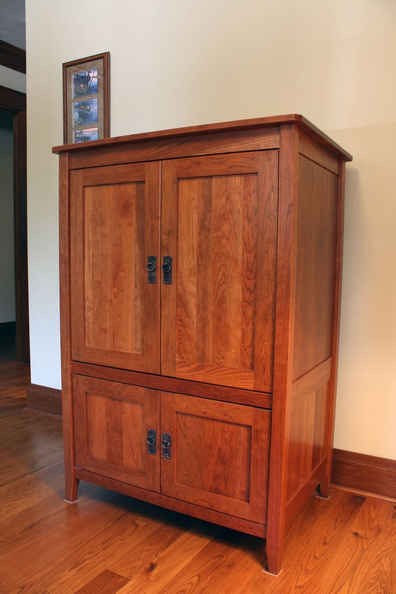 Custom Armoire  Or Media Cabinet  by Montana Cabinet  Canoe 