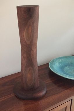 Custom Made Solid Wood Turned Lamp