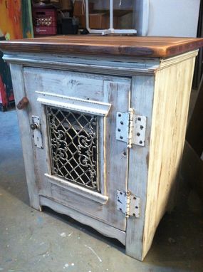 Custom Made Dining Room Side Cabinet In Antique Whitewash