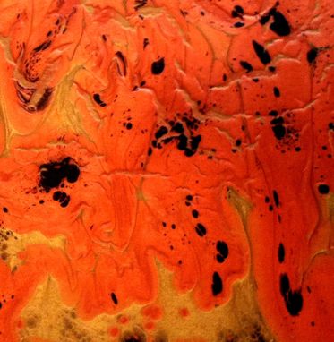 Custom Made Original Abstract Copper Metallic Copper Painting, Abstract Gold Marbled Knife Modern Textured Art