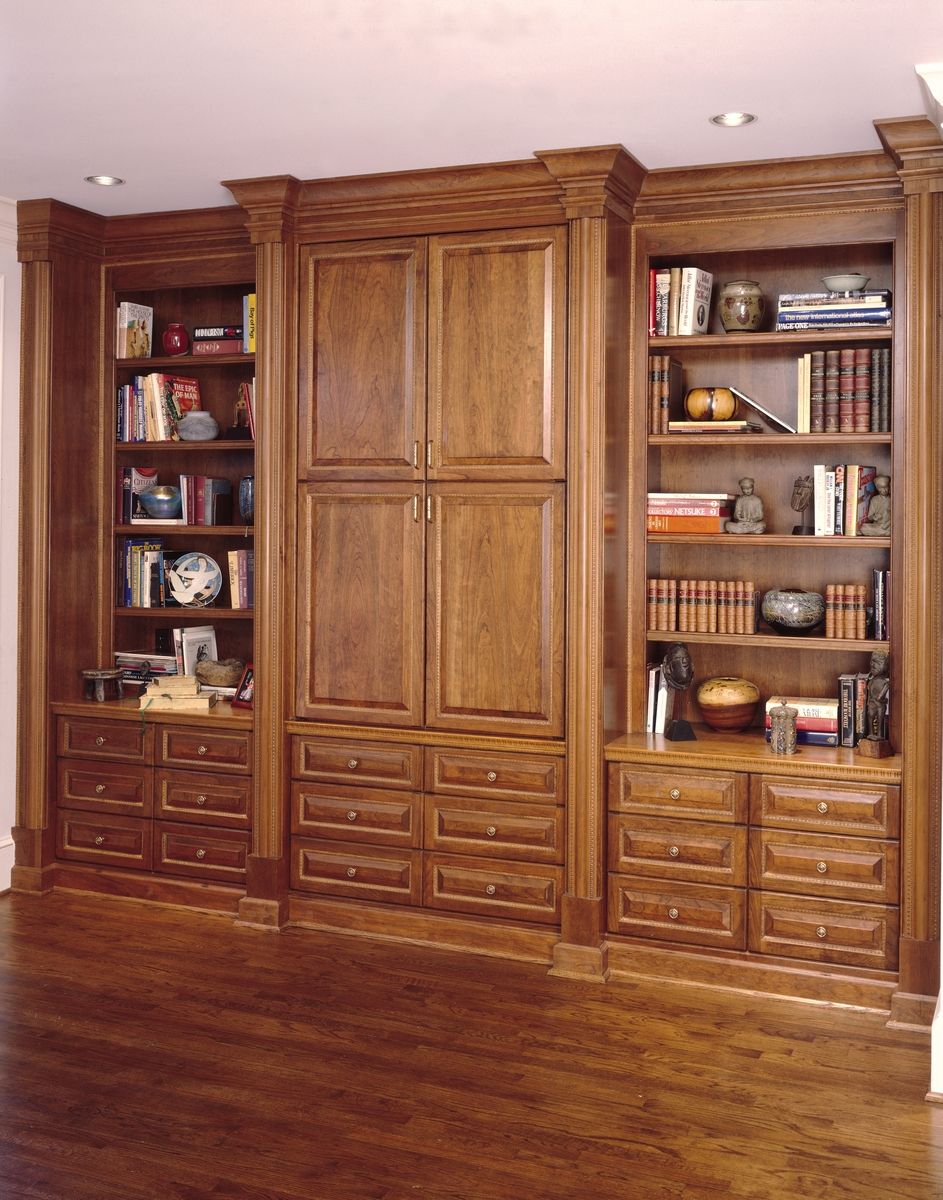 Hand Made Cherry Bookcase & Entertainment Center by Perfect Design