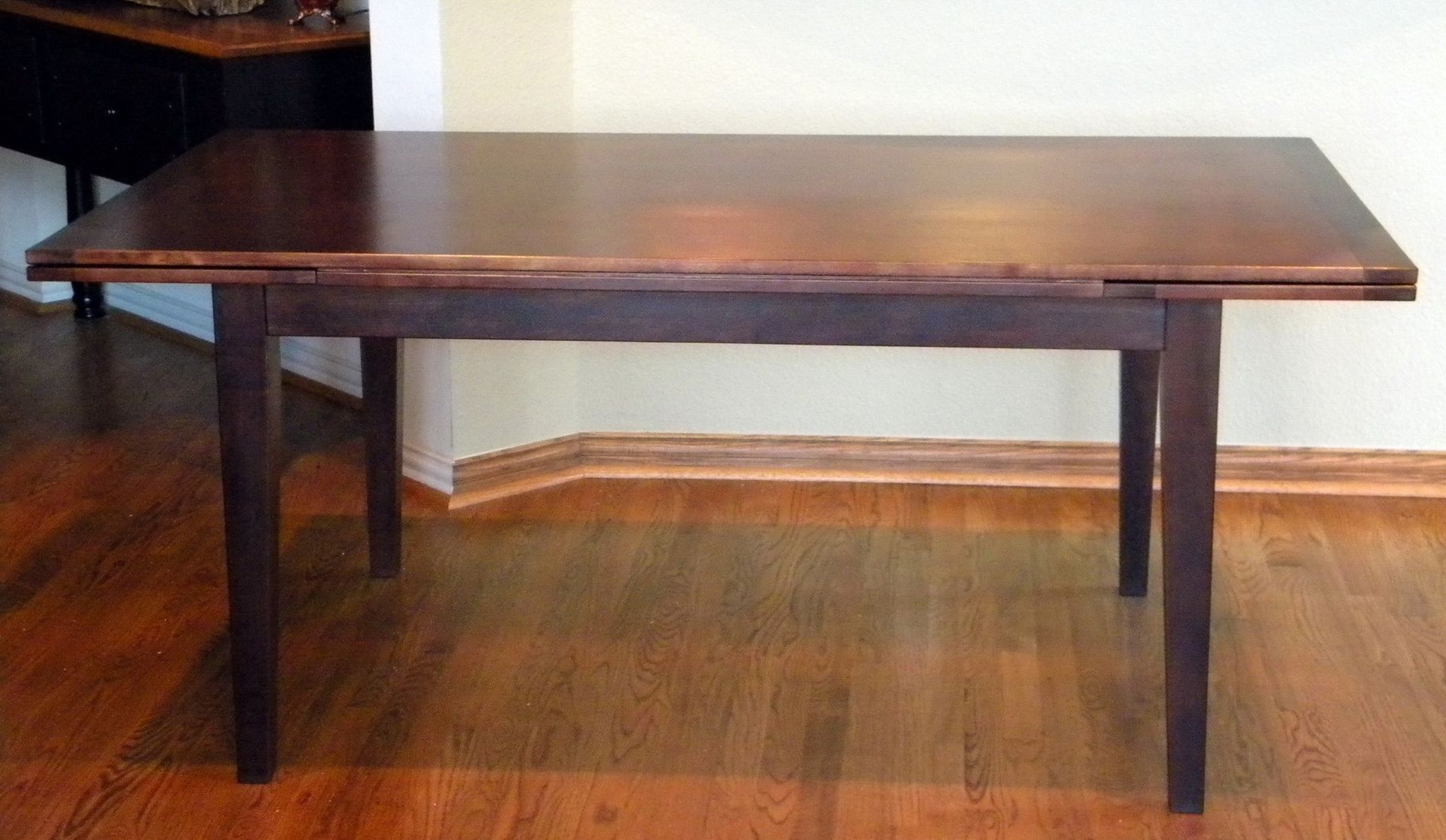 Custom Made Dutch Pull Or Draw Leaf Dining Table by North Texas Wood