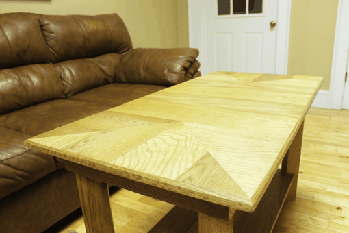 Custom Made Red Oak Coffee Table