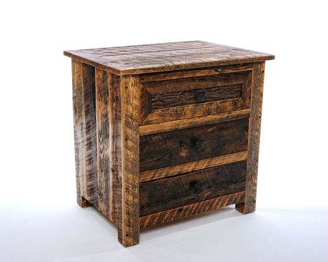 Custom Made 3-Drawer Rustic Nighstand