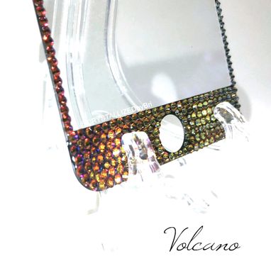 Custom Made Crystallized Iphone Glass Screen Protector Bling Genuine European Crystals