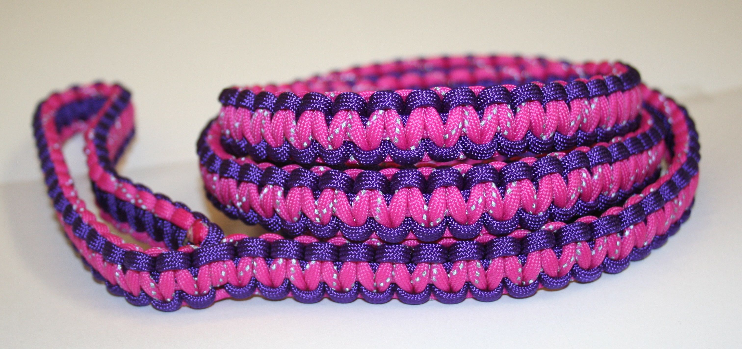 Buy Hand Made 6 Ft Reflective Paracord Leash, made to order from Chaotic  Cords4u