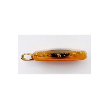 Custom Made Amber Orange "Key2forgiveness" Pendant