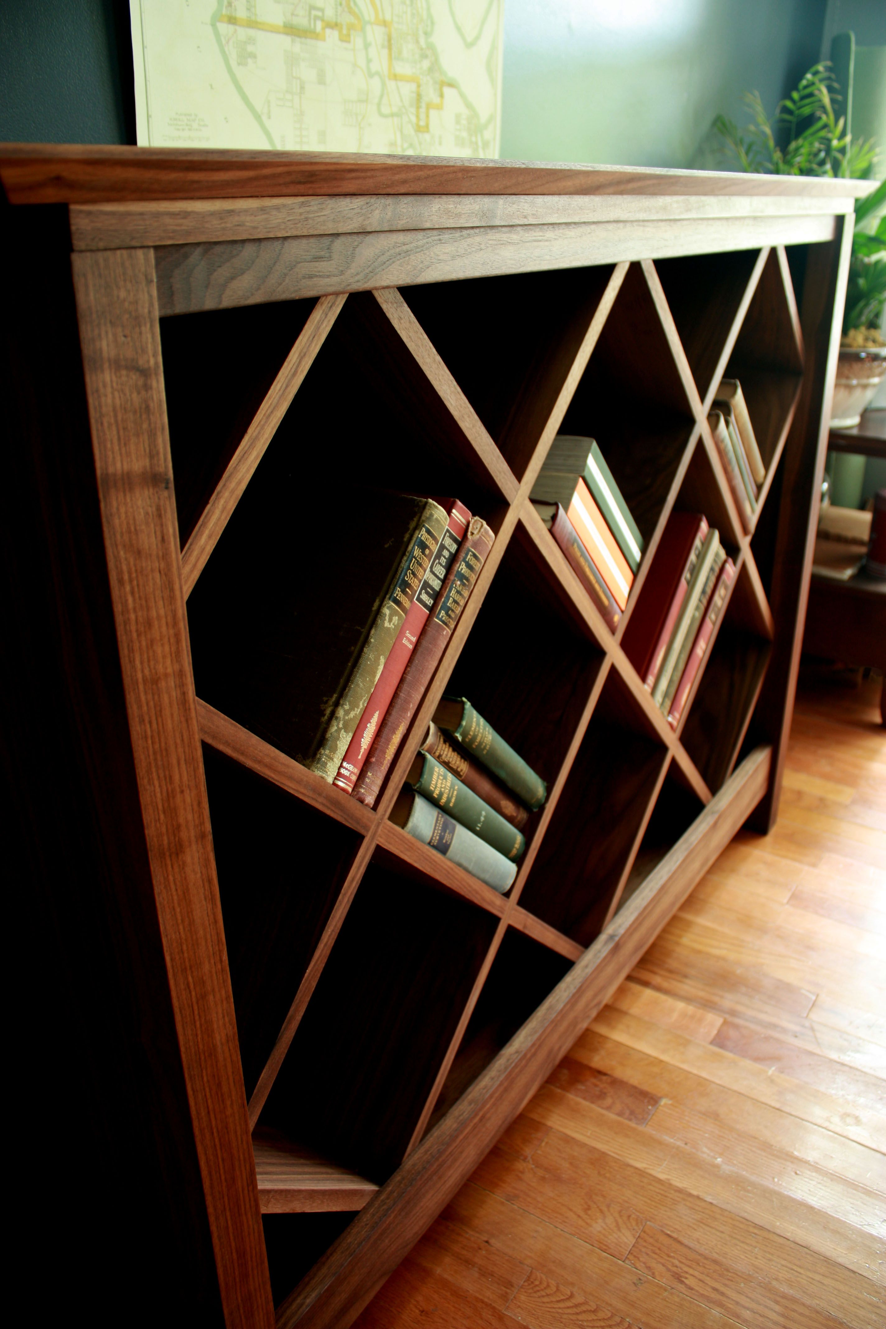 Handmade Solid Walnut Wine Storage Credenza By Red Leaf Woodcraft