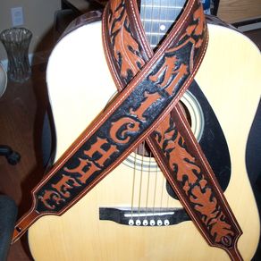 Custom Guitar Straps, Handmade Leather Guitar Straps