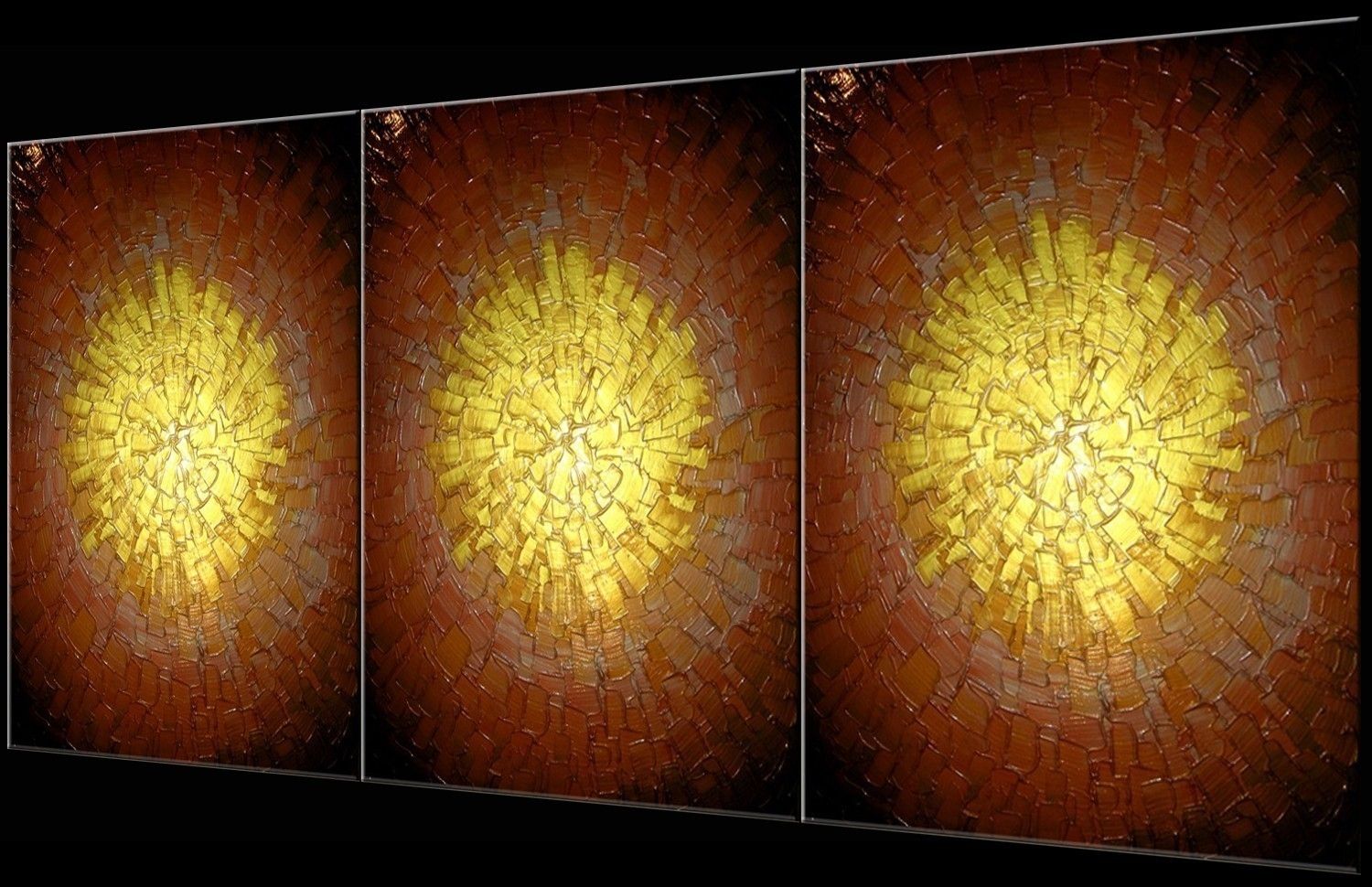 Buy Hand Made Original Abstract Gold Metallic Textured Painting By