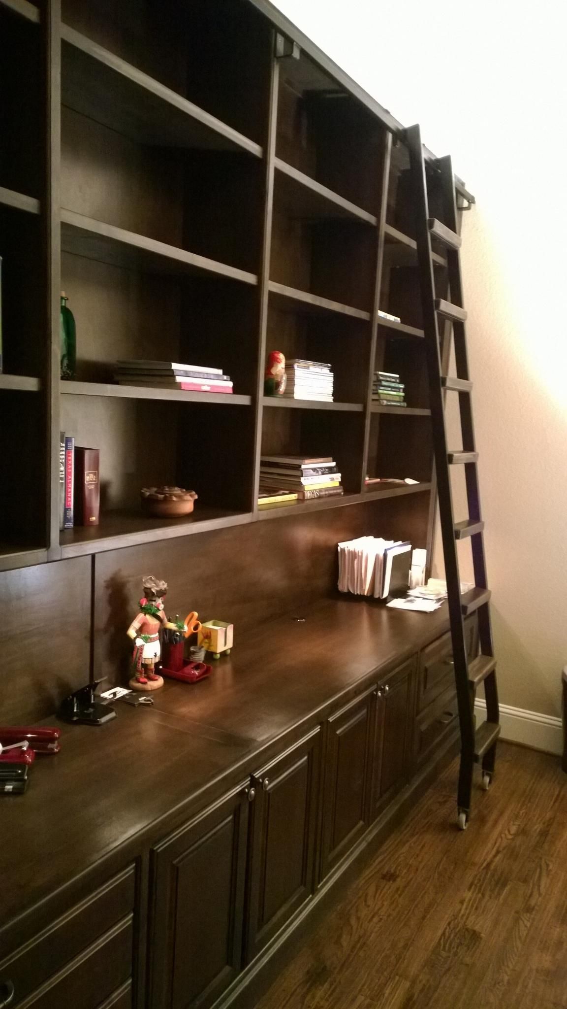 Hand Crafted Custom Office Bookshelves by Supreme Home Design