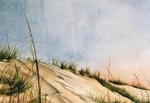 Custom Made Seagrass, Kiawah Island (Beachscape) - Fine Art Note Card Set Of Five (4.25