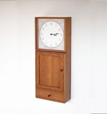Custom Made Wall Hanging Clock Cabinet