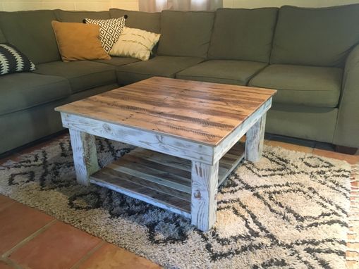 Custom Made Reclaimed Wood Rustic Coffee Table