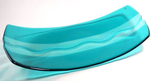 Custom Made Blue Glass Platter