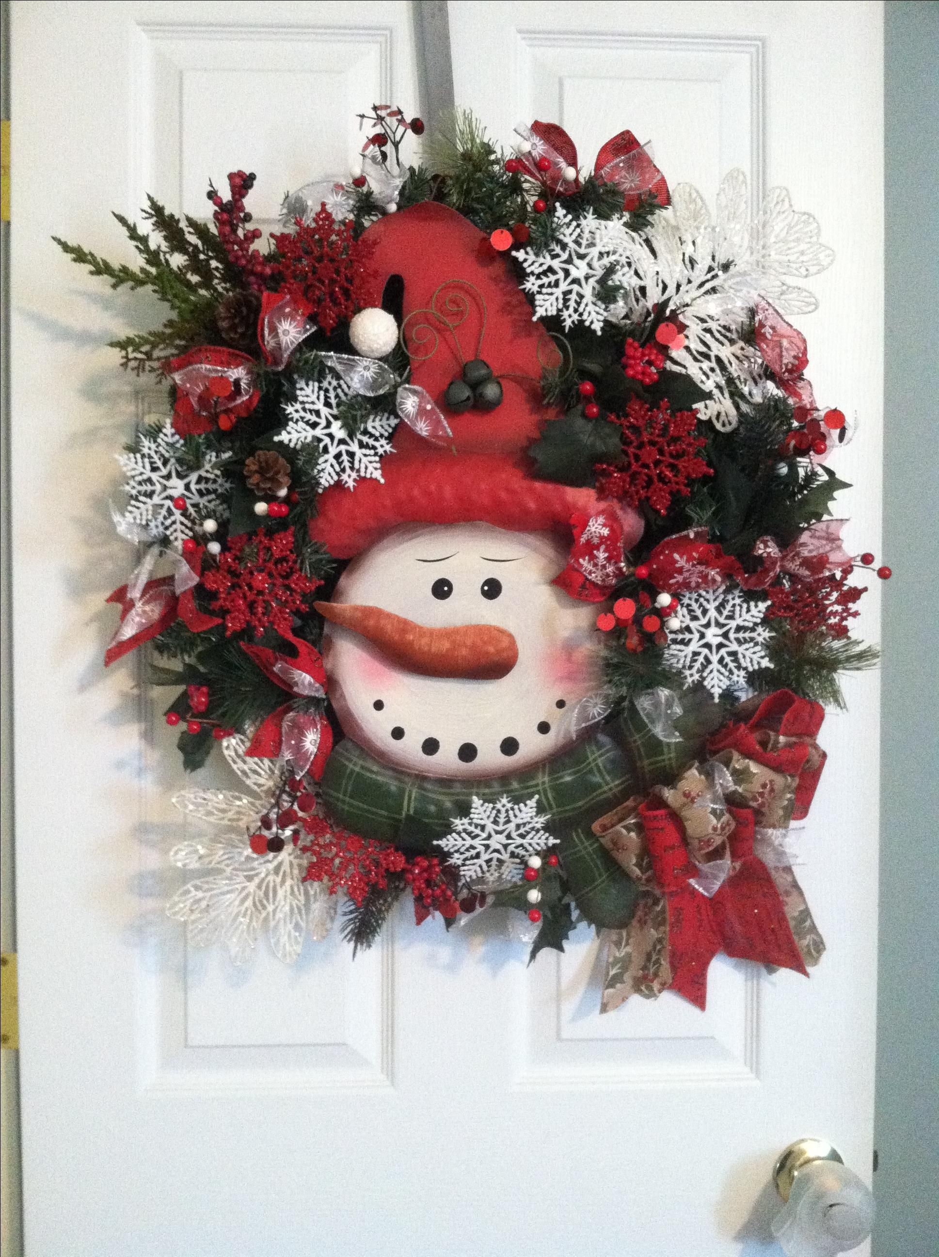 Hand Crafted Winter Wreaths Christmas Wreaths Snowman Wreaths by Design Twenty-Nine | CustomMade.com