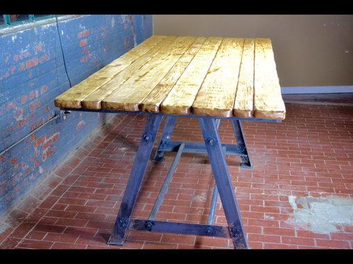 Custom Made Industrial Rustic Reclaimed Custom Dining Table